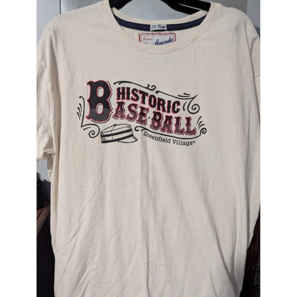 Historic Baseball Greenfield Village T-Shirt‎ 1867 Rules Adult 2XL